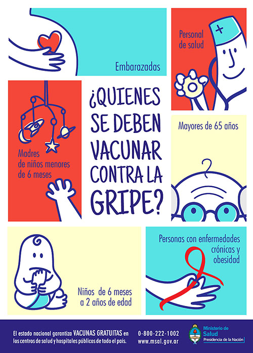 Afiche Campaña Antigripal 2013